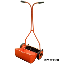 Heavy Duty 12 inch Cast Iron Super Wheel Push Mower for Cutting/Trimming Grass